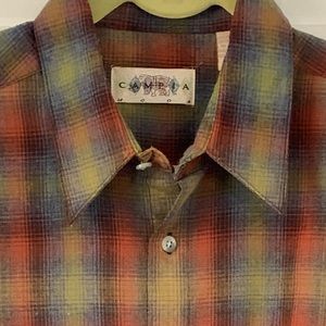 Campia Moda Plaid Dress Shirt in Large